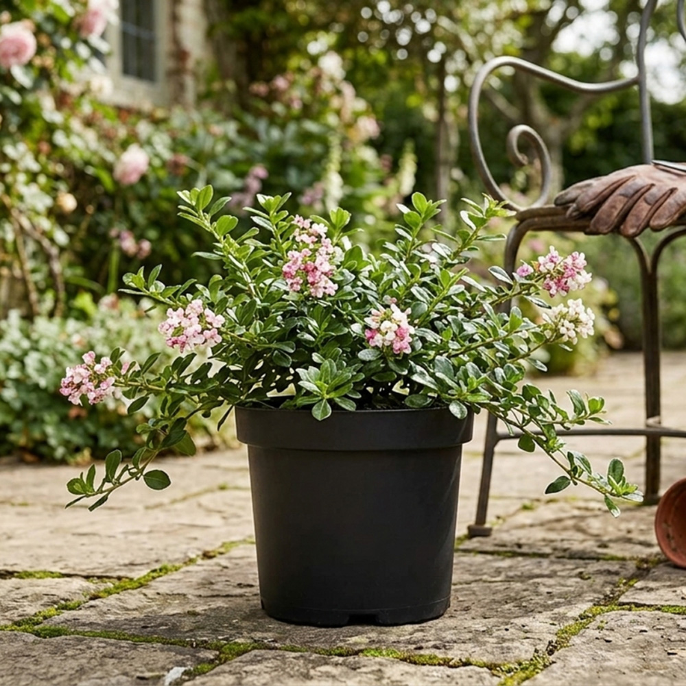 Thompson and Morgan Escallonia Pinky Carpet Plant Pot 3L Image 1