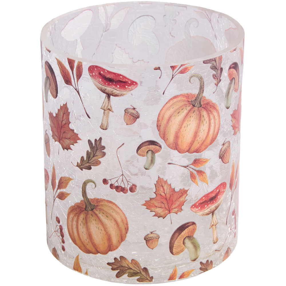 Autumn Garden Crackle Hurricane Image 1