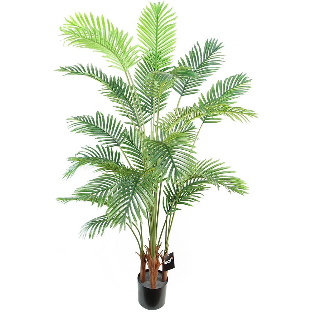 Leaf Large Areca Palm Artificial Tree in Black Pot 150cm Image 1