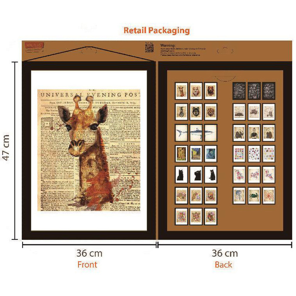 Walplus Giraffe Newspaper Wall Sticker Image 6