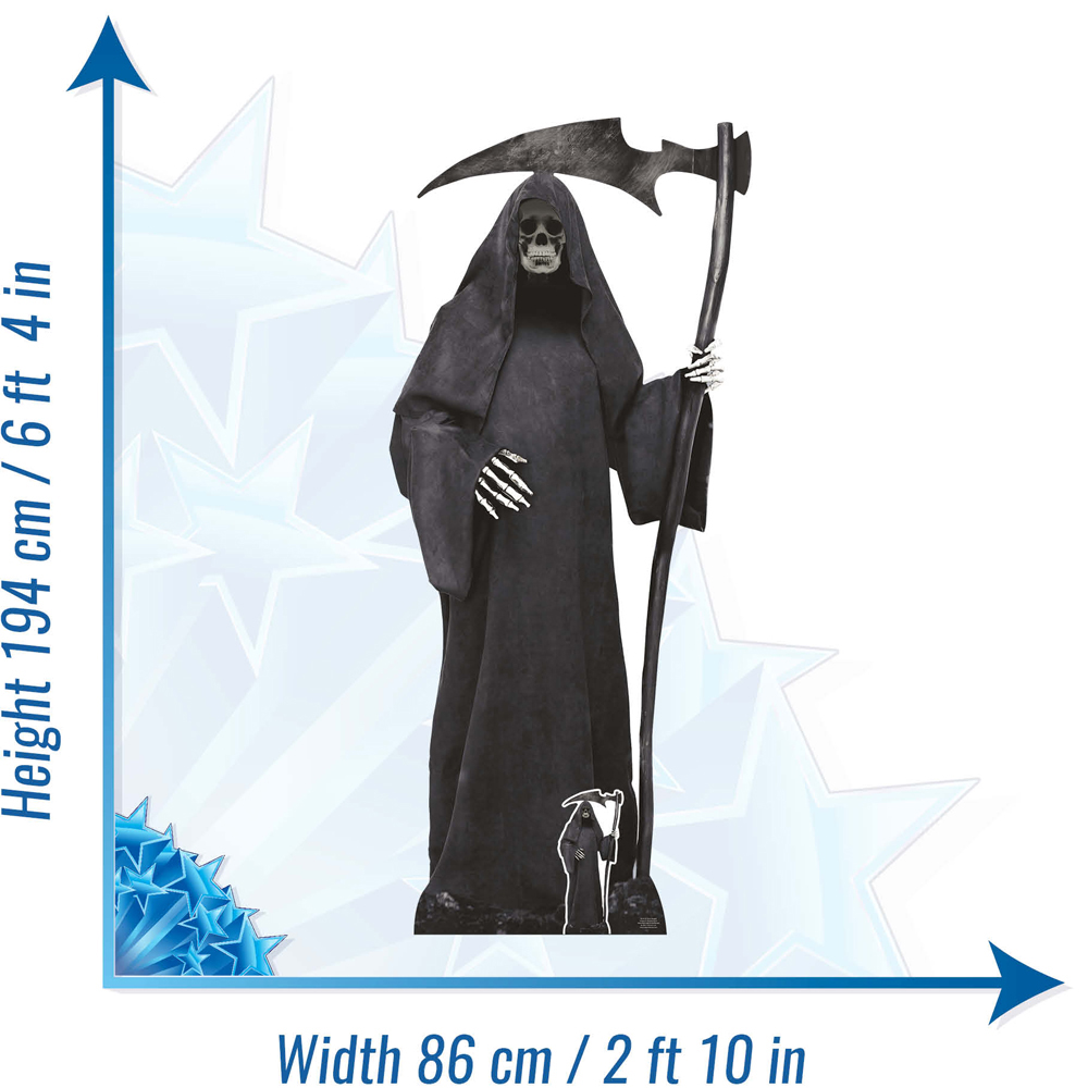 Star Cutouts Grim Reaper Cardboard Cutout 6.4ft Image 6