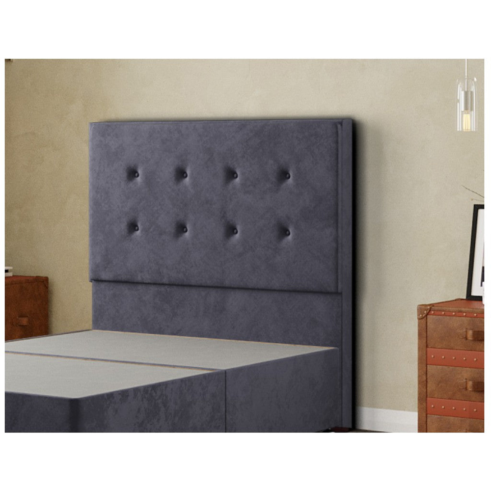 Eleganza Darlington Super King Size Steel Plush Floor Standing Headboard Image 3