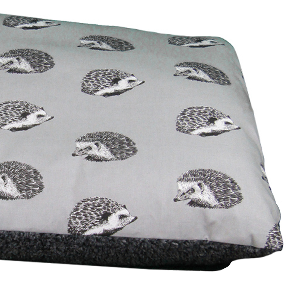 Snug & Cosy Large Hedgehog Print Dog Lounger Bed Image 3