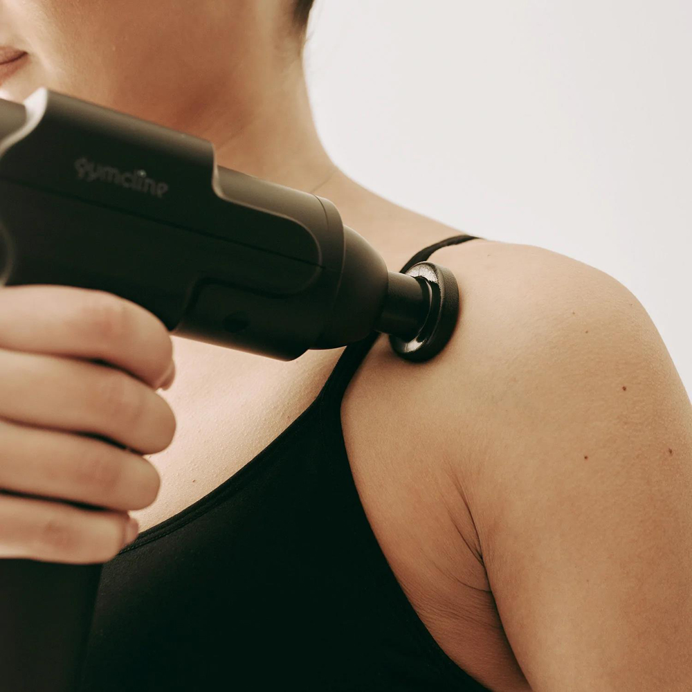Gymcline Grey 3 Speed Compact Massage Gun with Battery Image 2