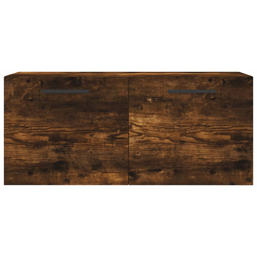 vidaXL 2 Door Smoked Oak Wall Cabinet Image 5