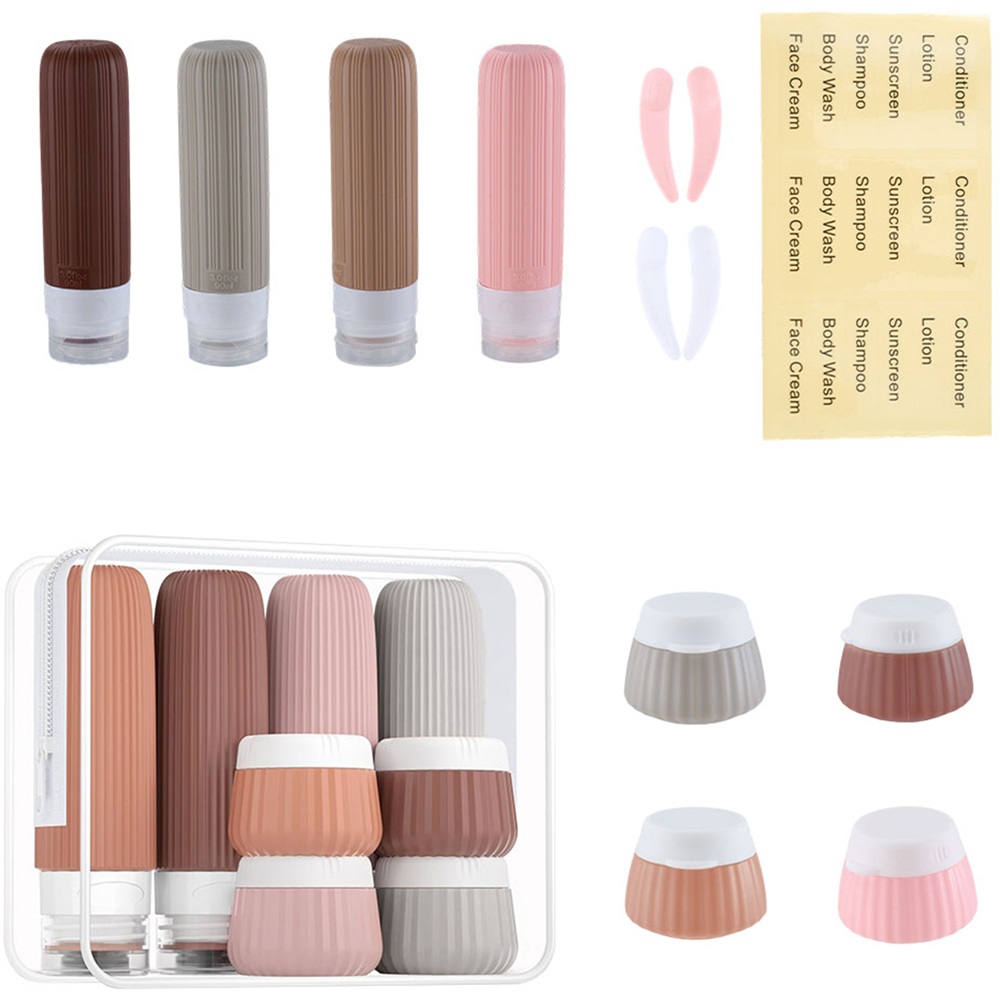 Living and Home 14 Piece Multicolour Travel Bottle Set Image 2