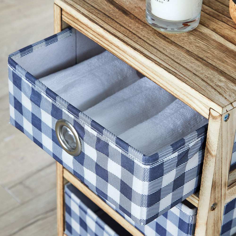 Home Source Weybourne 4 Drawer Fabric Storage Unit Image 3