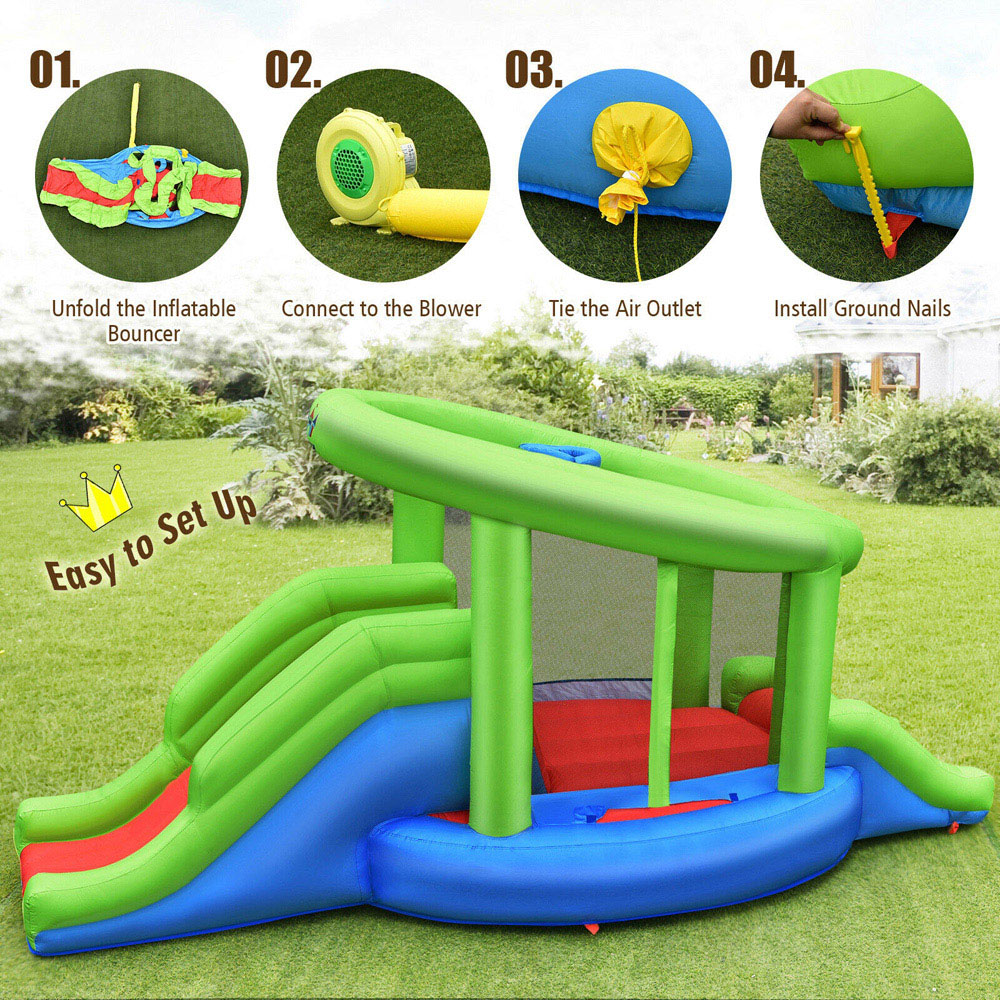 Costway Kids Inflatable Bouncy Castle Image 4