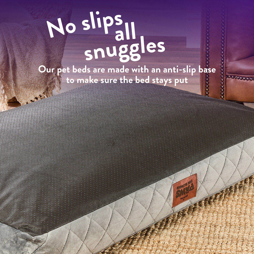 Slumberdown Large Grey Padded Pet Bed Image 5