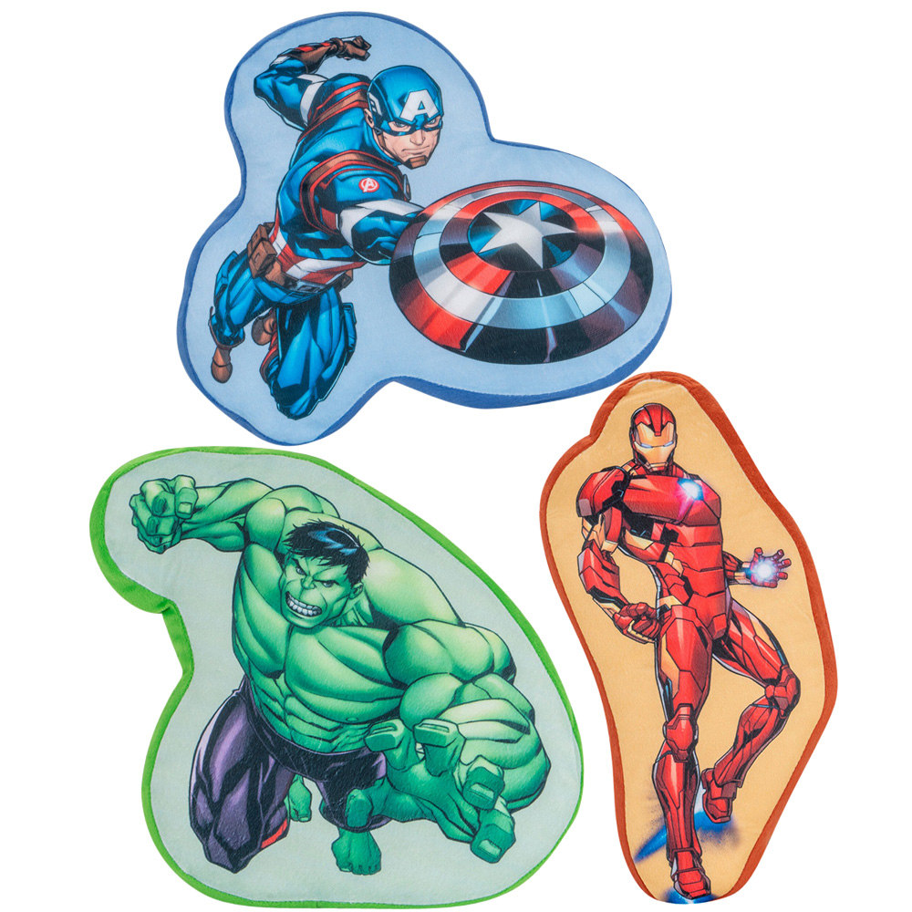Single Marvel Avengers Cushion 35cm in Assorted styles Image 1