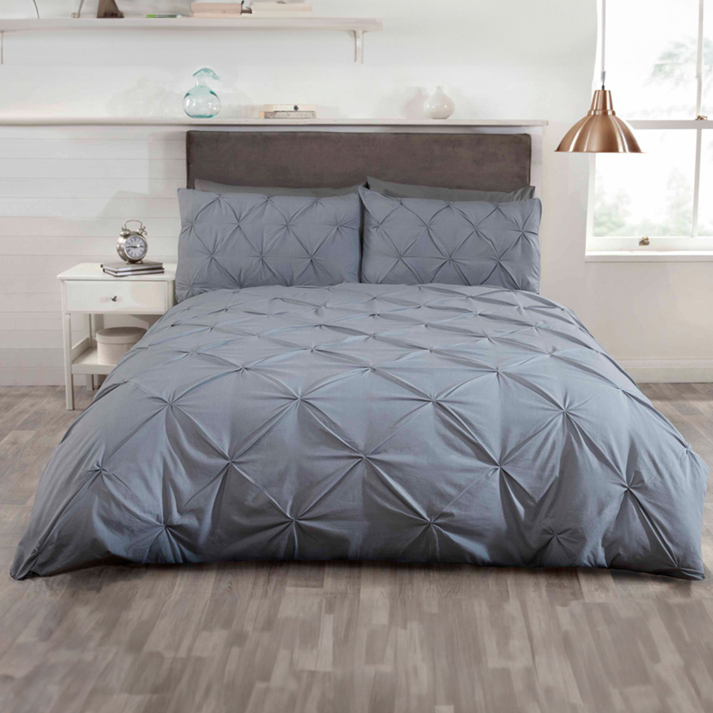 Rapport Home Balmoral Super King Silver Duvet Set Image 1