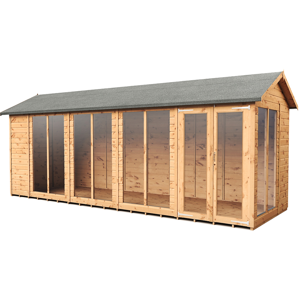 Empire Sheds 6 x 18ft Double Door Tongue and Groove Wooden Apex Garden Shed Image 1