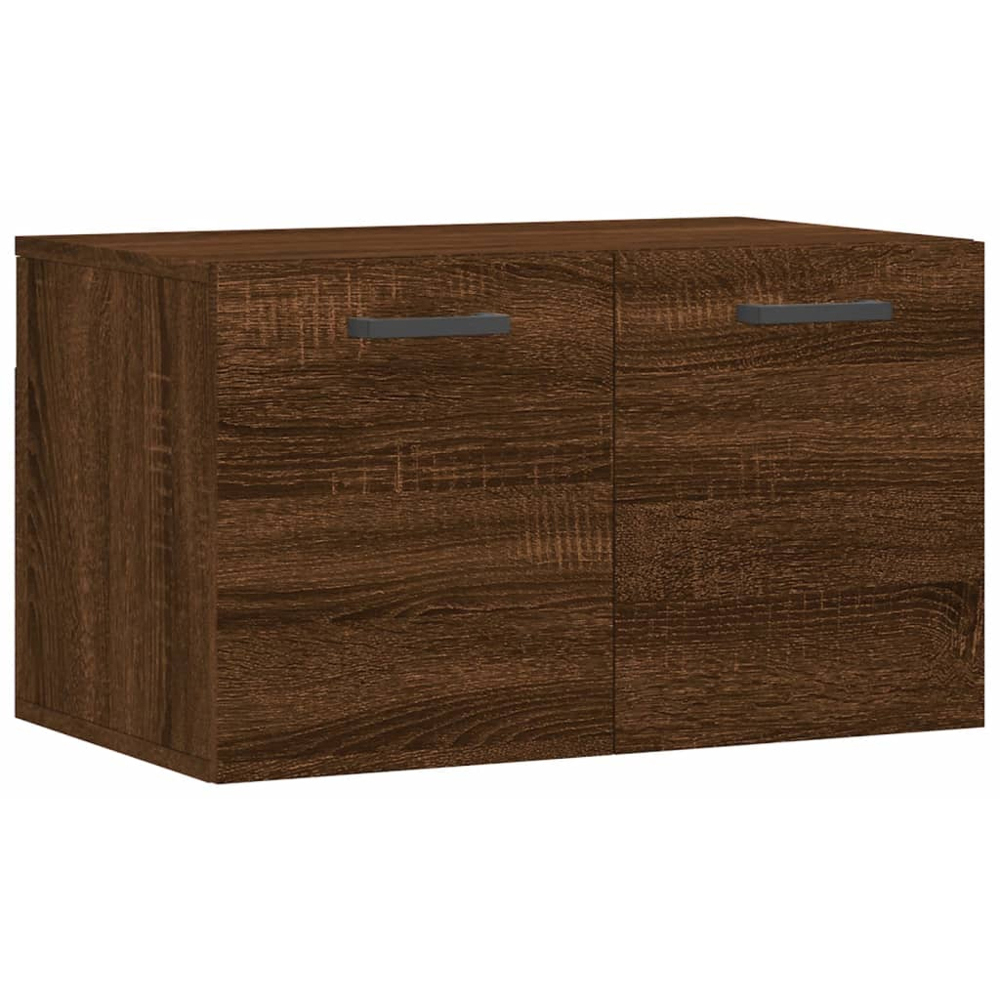 vidaXL Single Door Brown Oak Wall Mounted Cabinet Image 2