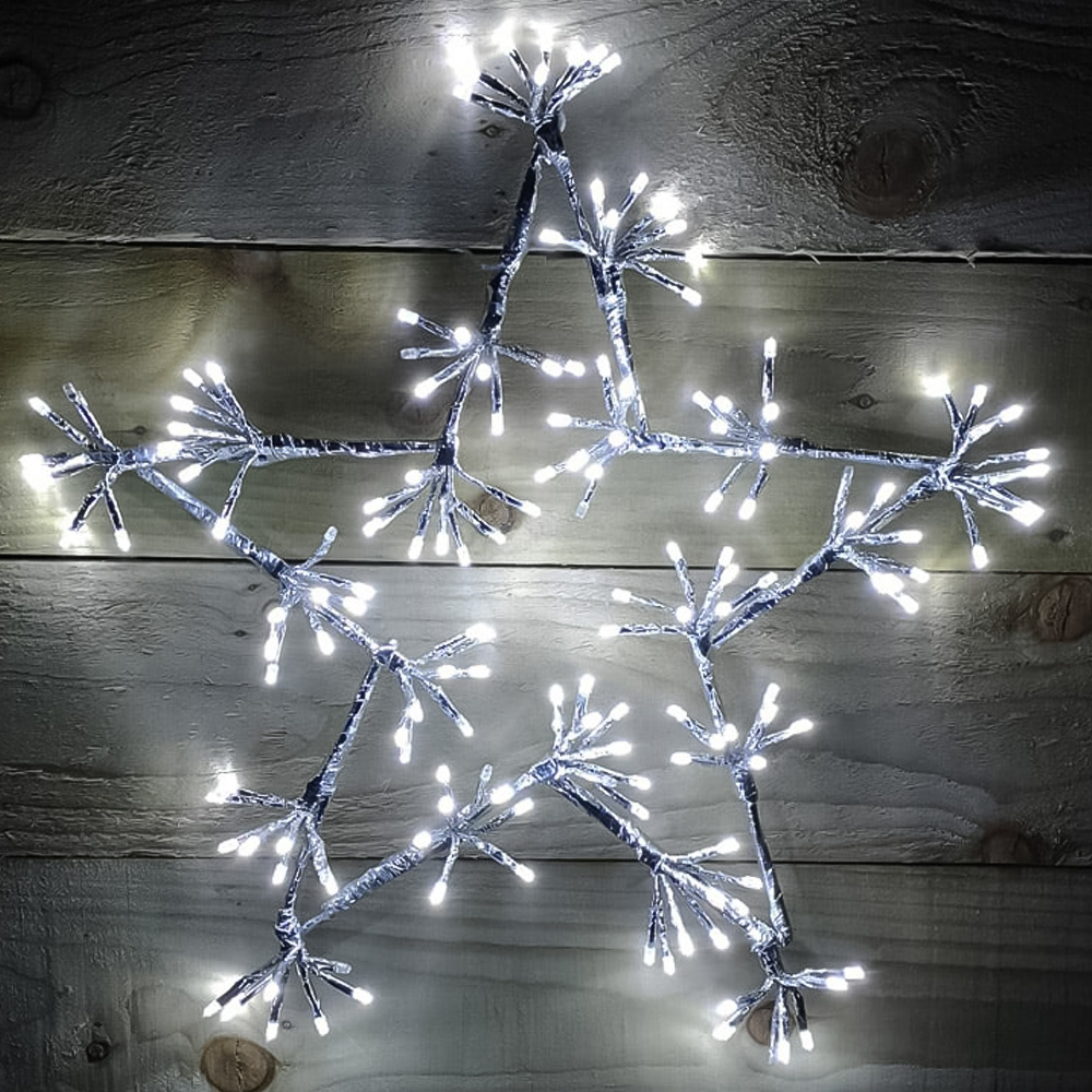 Samuel Alexander Cool White Star LED Outdoor Christmas Decoration 48cm Image 1