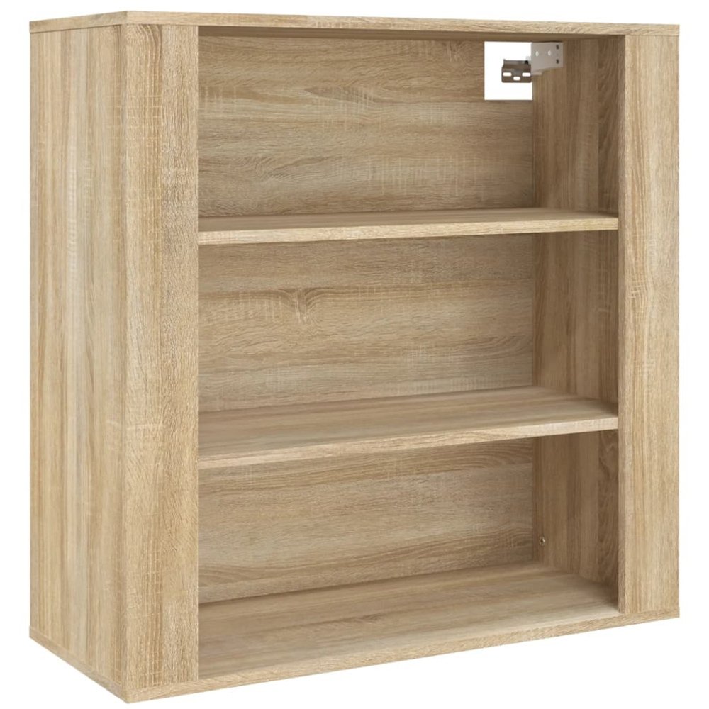 vidaXL 3 Shelf Sonoma Oak Wooden Wall Cabinet Image 2