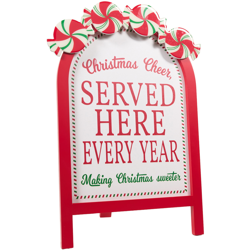 Candy Cane Christmas Sign Image 1