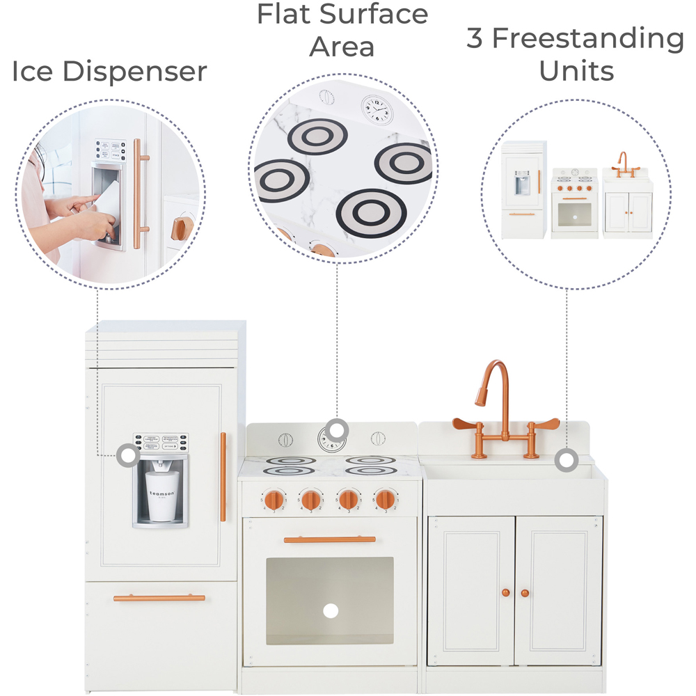 Teamson Kids Little Chef White and Rose Gold Paris Modern Play Kitchen Image 7
