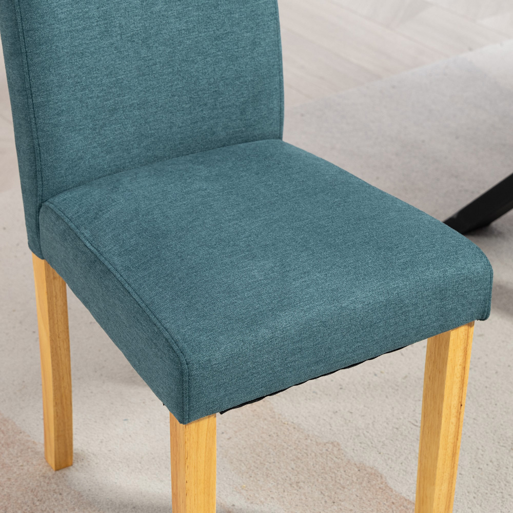 Artemis Home Almont Set of 2 Teal High Back Dining Chairs Image 2