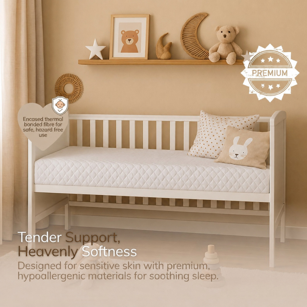 Opulent Home Waterproof Hypoallergenic Baby Cot Bed Mattress 140 x 70 x 15cm Image 4