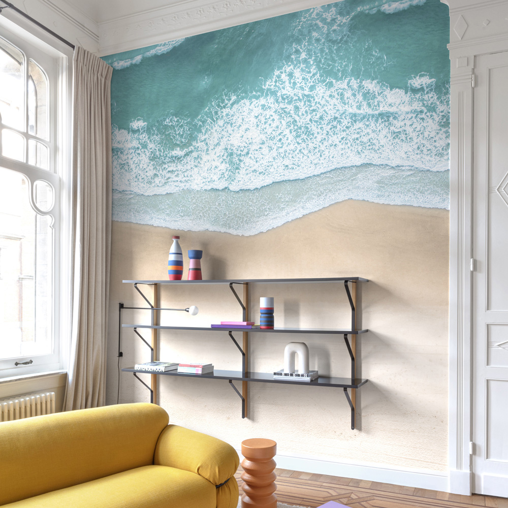 Grandeco Seaside 3 Lane Wall Mural Image 1