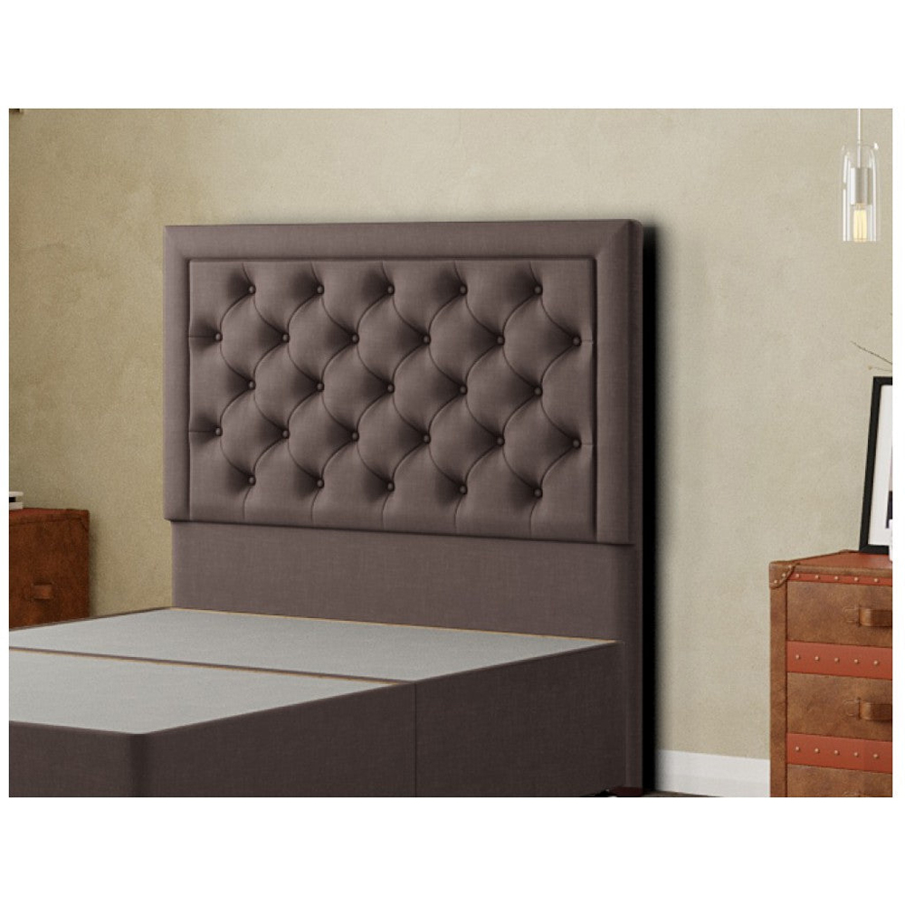 Eleganza Castle Super King Slate Malham Weave Floor Standing Headboard Image 3