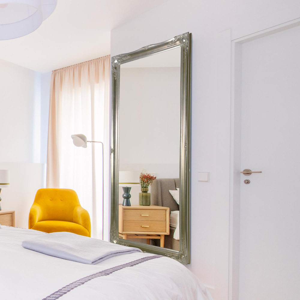 Hamilton Vintage Silver Antique Design Large Dress Mirror 167 x 76cm Image 7