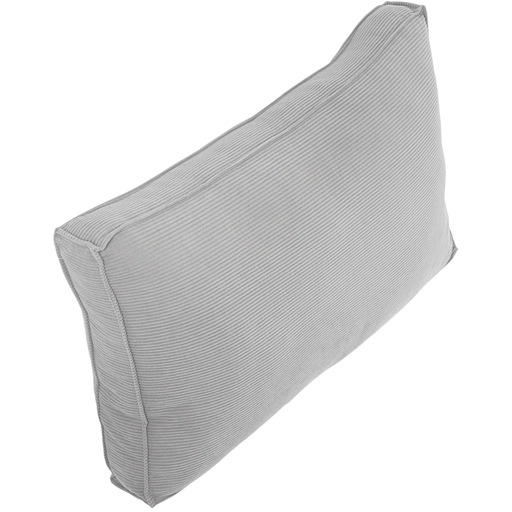 Living and Home Light Grey Soft Corduroy Cushion 53 x 80cm Image 4