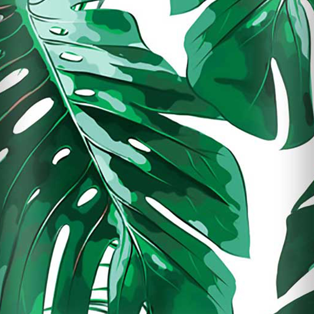 Warren Reed Designer Small Tropical Jungle Leaf Pattern Suitcase Image 3