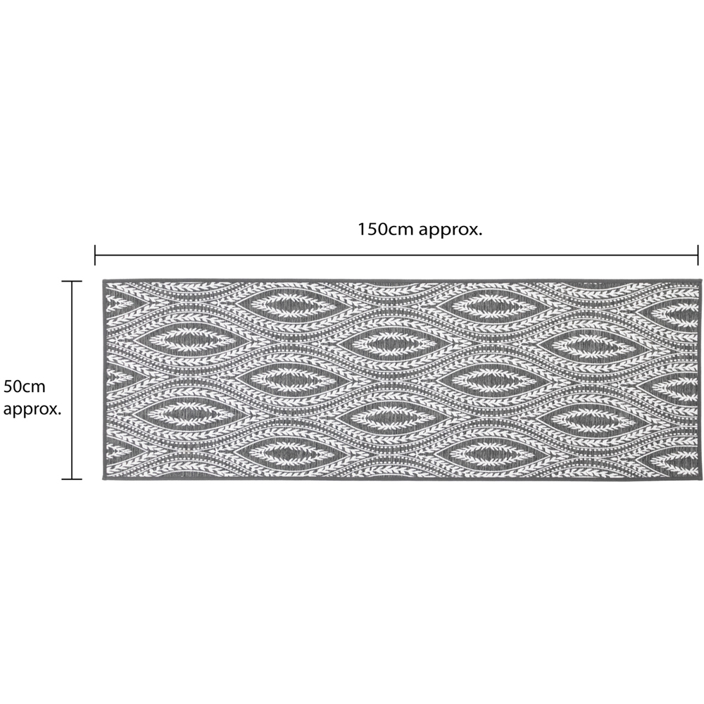 JVL Harmony Eyes Rubber Backed Door Runner 50 x 150cm Image 9