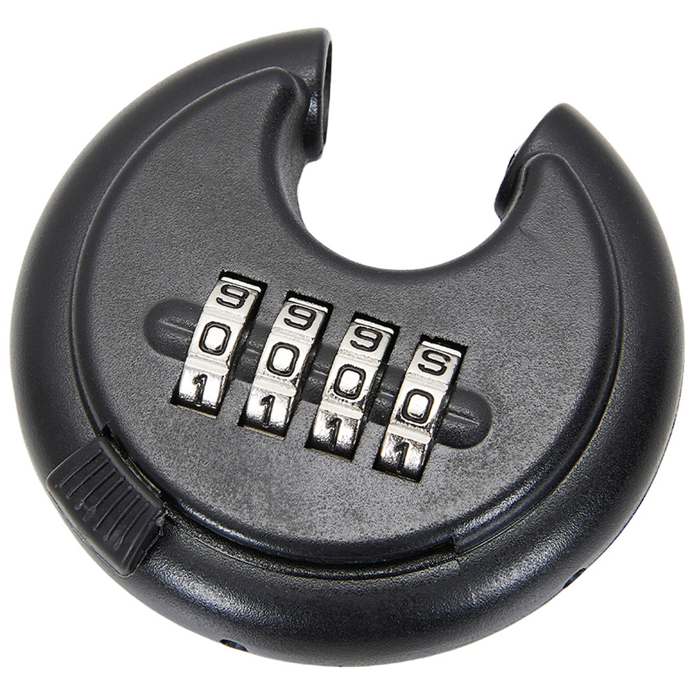 Living and Home 4 Digit Black Zinc Alloy Combination Padlock Image 4