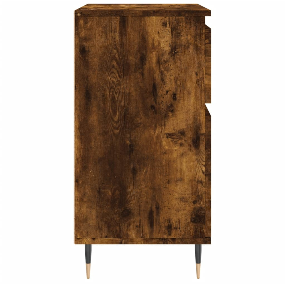 vidaXL 2 Door 2 Drawer Smoked Oak Sideboard Image 7