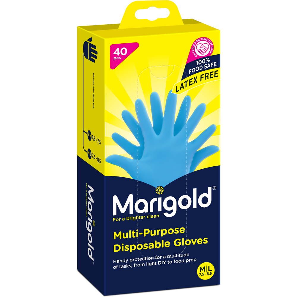 Marigold Latex Free Disposable Gloves 40 pack Image 1