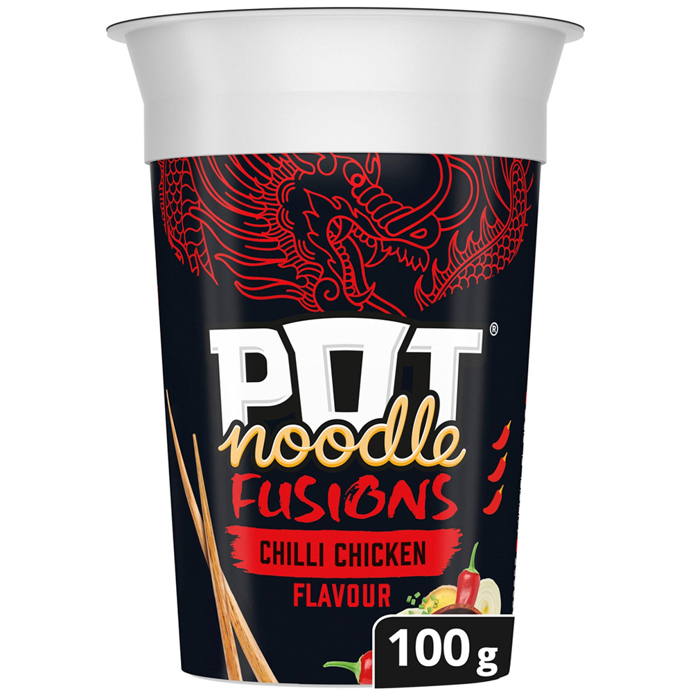 Pot Noodle Fusions Chilli Chicken Instant Noodles 100g Image
