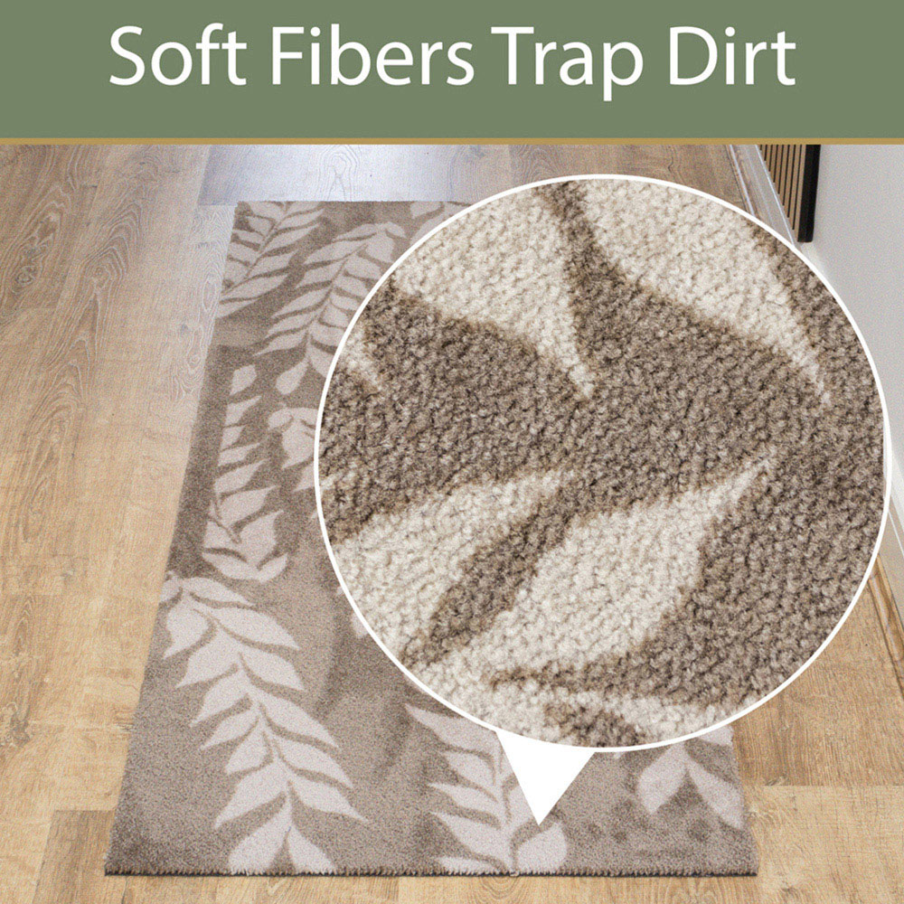 JVL Mega Brown Leaves Latex Backed Door Runner 57 x 150cm Image 8