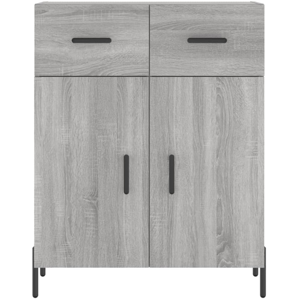 vidaXL 4 Door 2 Drawer Grey Sonoma Highboard Image 8