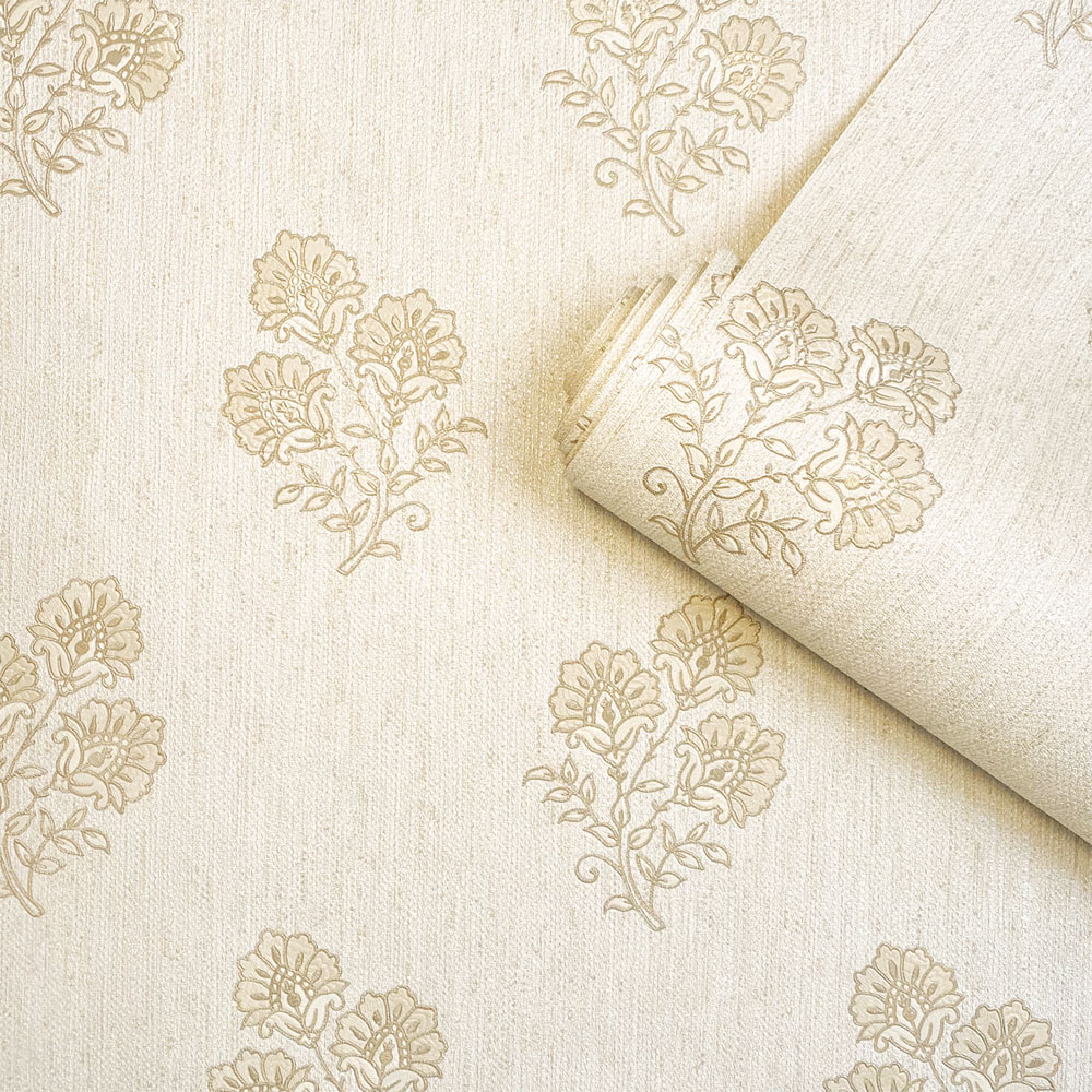 Belgravia Decor Carlotta Motif Cream and Gold Wallpaper Image 2