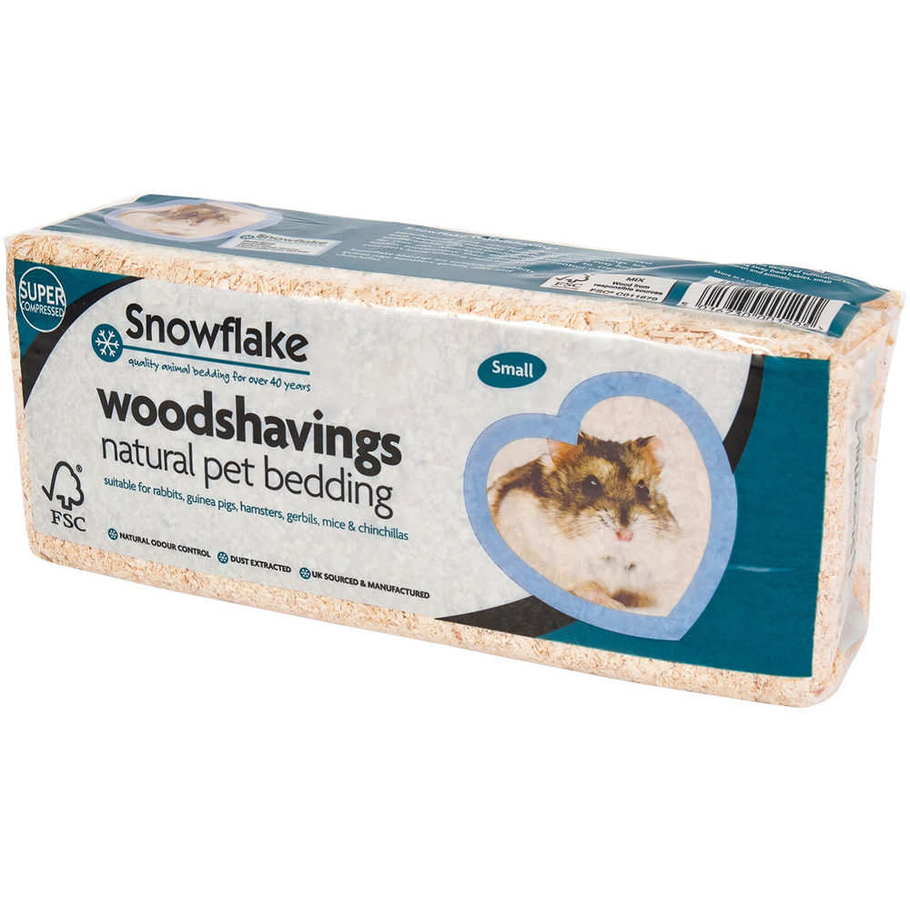 Snowflake Woodshavings Natural Pet Bedding Image 2