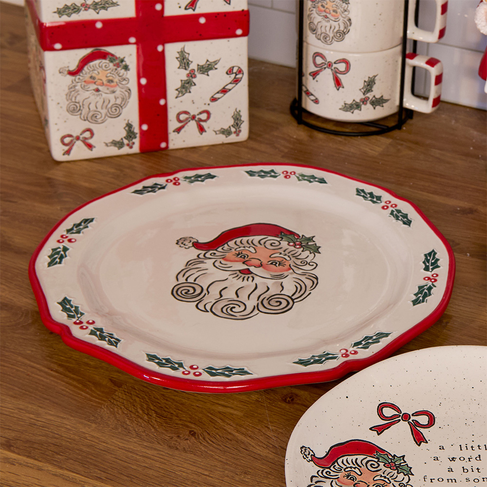 Jolly Santa Plate Image 2