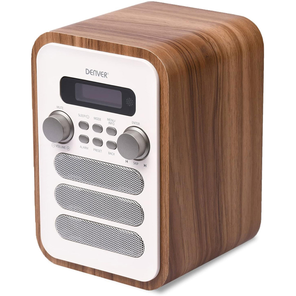 Denver DAB-48 White Bluetooth DAB Radio with Remote Control Image 3