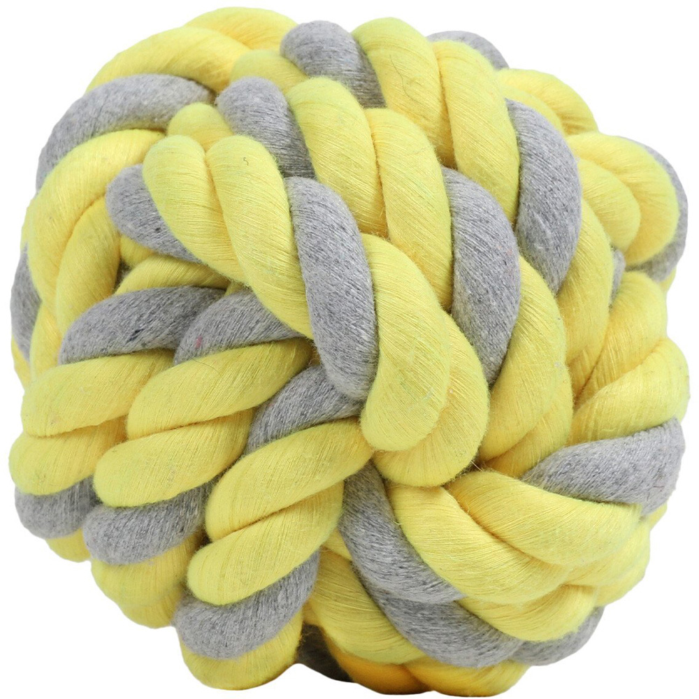 Clever Paws Large Rope Knot Ball Dog Toy Image 3