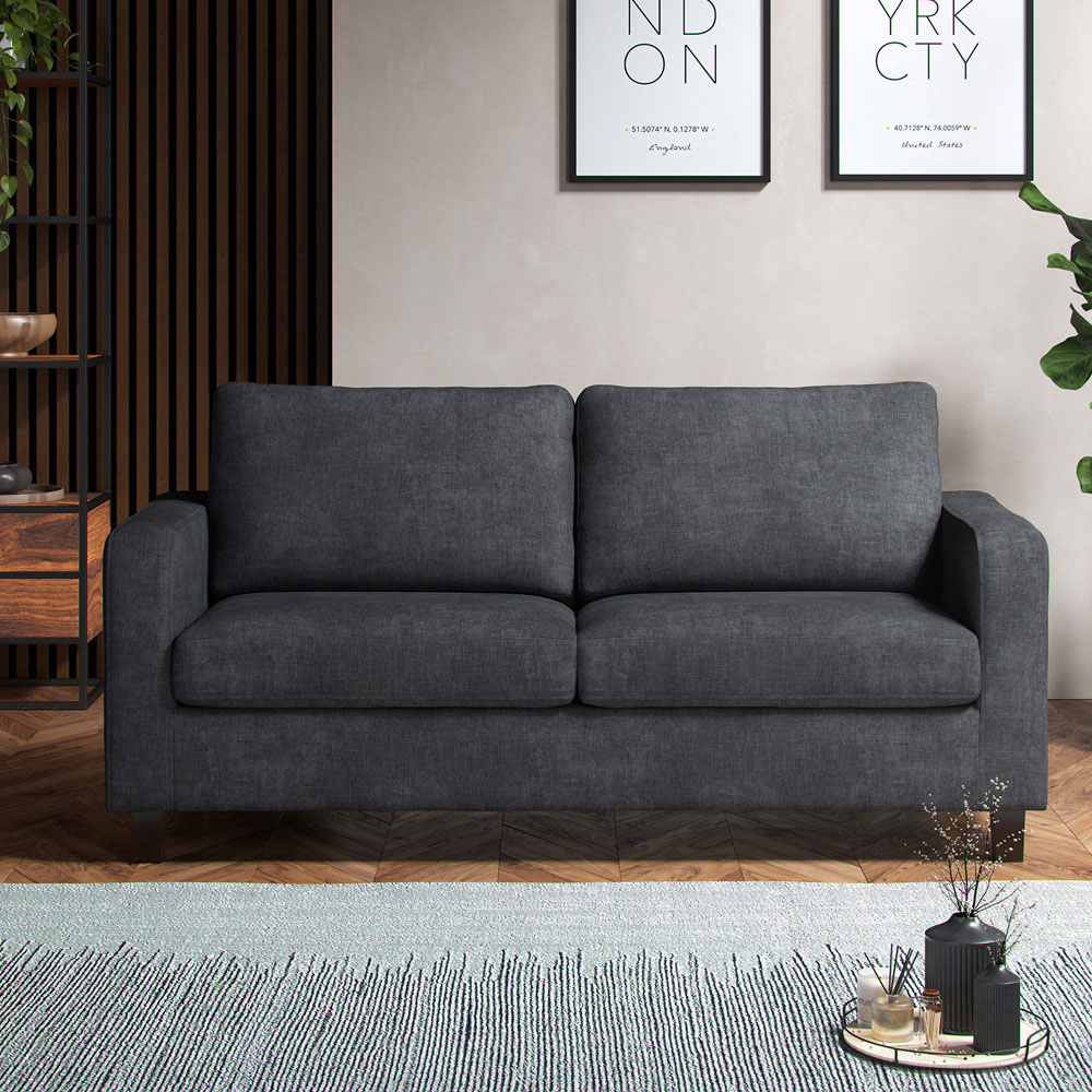 York 5 Seater Grey Turin Sofa Suite Image 9