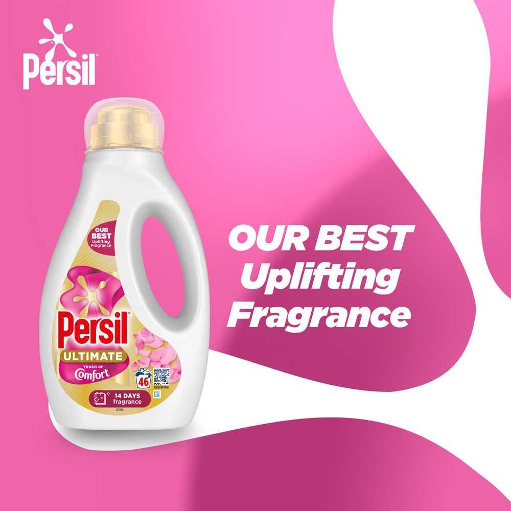 Persil Ultimate Touch of Comfort Liquid Detergent 46 Washes 1.242L 4 Pack Image 8