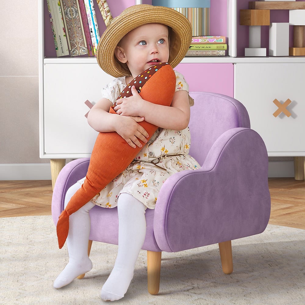 Tommy Toys Purple Cloud Shaped Kids Armchair Image 1