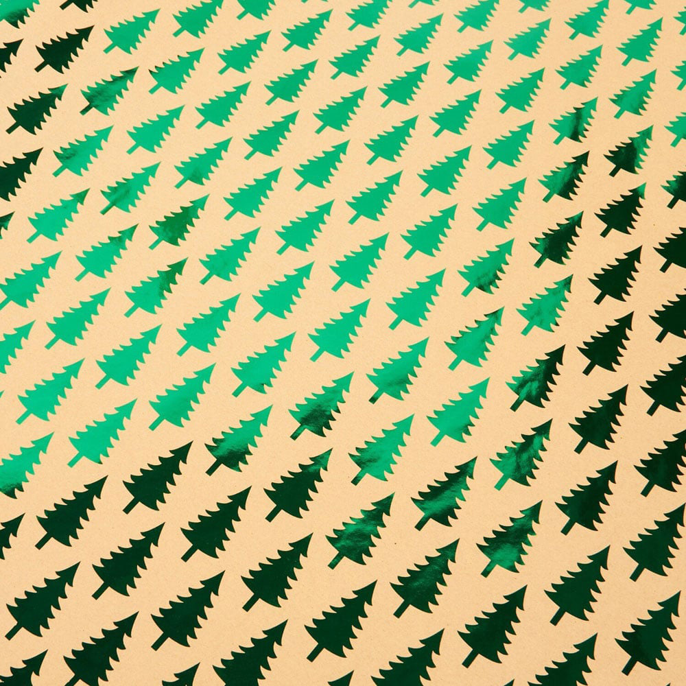 Luxury Foiled Tree Gift Wrap Image 7