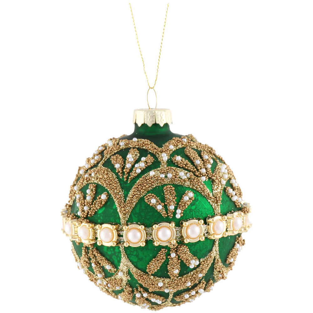 Antique Decorative Bauble Green - Green Image