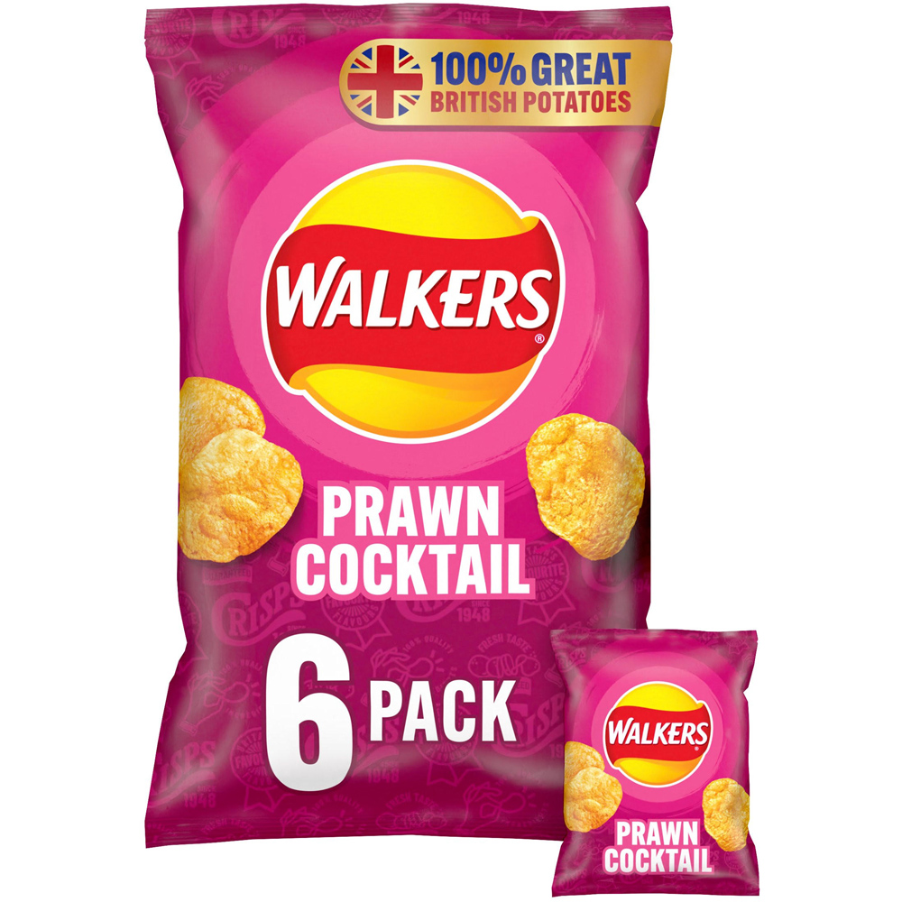 Walkers Prawn Cocktail 6 Pack Image