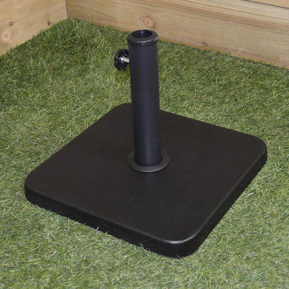 Shatchi Square Black Parasol Base 6kg Image 6