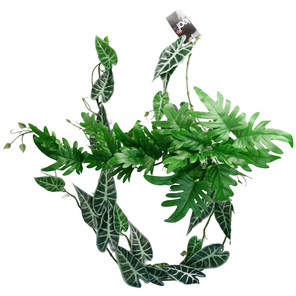 Leaf Trailing Philodendron Large Leaf Artificial Plant 50cm Image 1