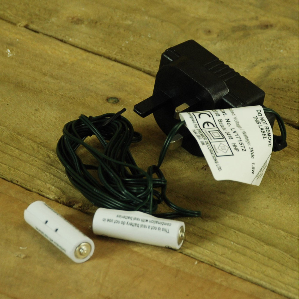 Samuel Alexander 2 x AA Battery Replacement Plug In Adapter Image 3
