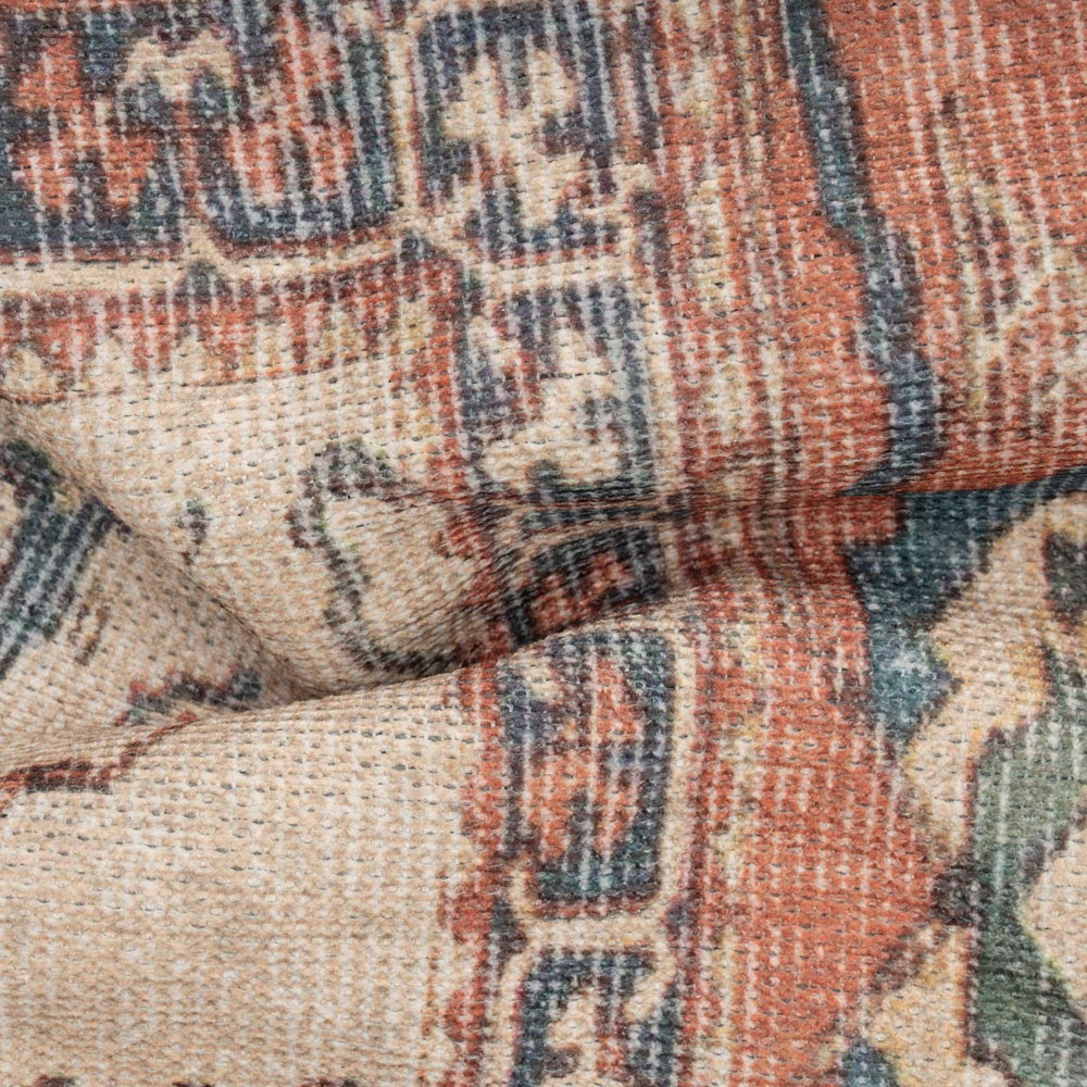 Kukoon Faro Terracotta Flat Vintage Rug 160 x 230cm Image 5